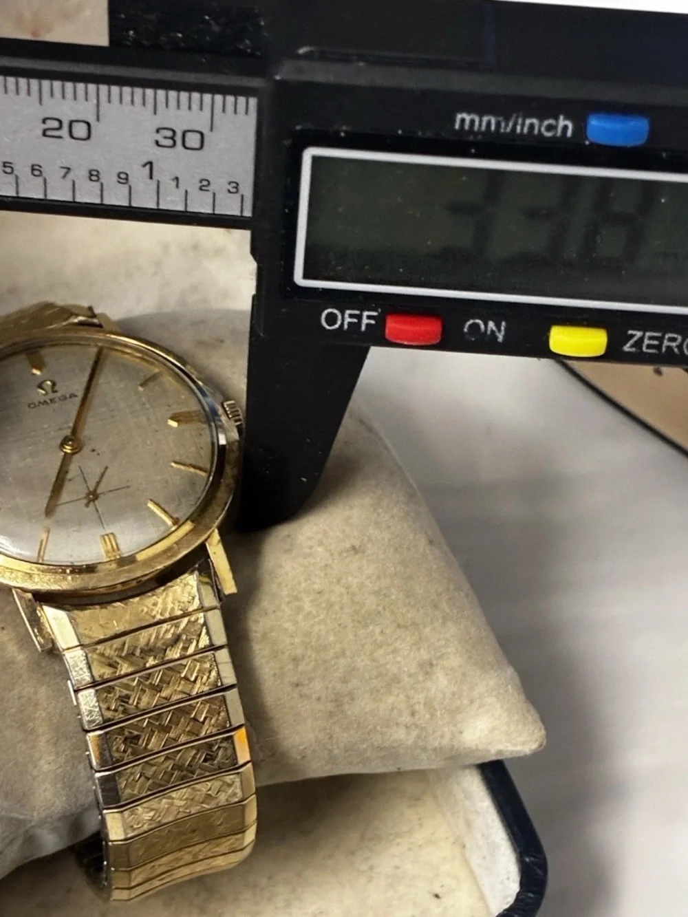 1962 14K Gold Filled Omega Windup 34mm Watch 17 Jewels 19844002 RUNNING 510 Cal